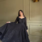 Elegant Lucknowi Georgette Anarkali Suit Set For Women 🖤