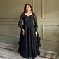 Elegant Lucknowi Georgette Anarkali Suit Set For Women 🖤