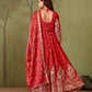 HEAVY JELLY SHIMMER SILK EMBROIDERED GOWN SET
