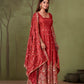 HEAVY JELLY SHIMMER SILK EMBROIDERED GOWN SET