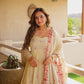 Regal Heavy Silk Anarkali Sarara Suit Set – Embroidered Wedding Collection