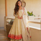 Regal Heavy Silk Anarkali Sarara Suit Set – Embroidered Wedding Collection