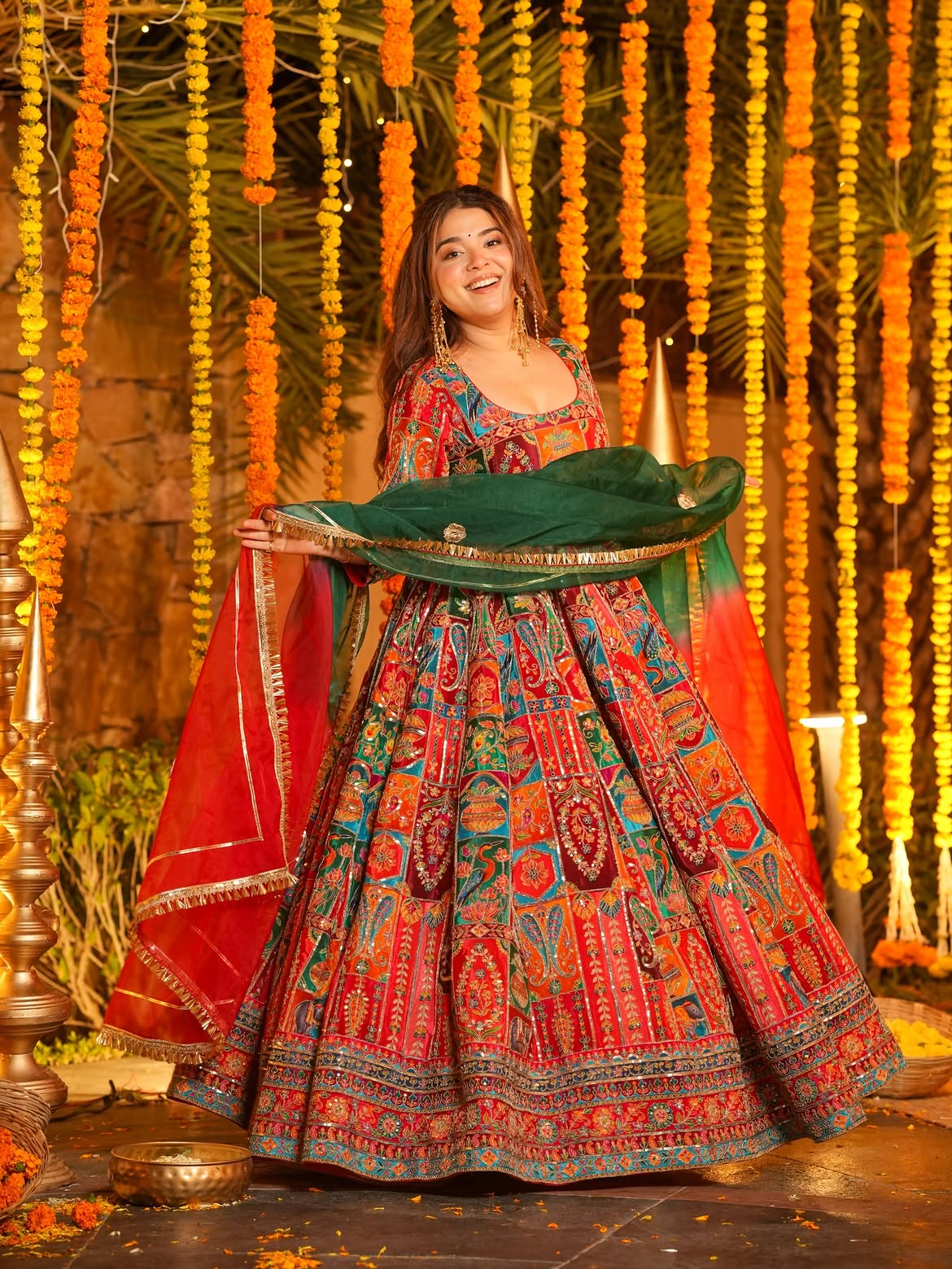 Elegant Crepe Embroidered Maxi Suit Set – Premium Position Print Collection