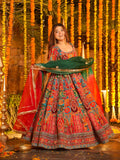 Elegant Crepe Embroidered Maxi Suit Set – Premium Position Print Collection