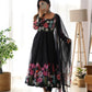 Floral Organza Silk Anarkali Suit Set For Women – Wedding &amp; Festive Collection 🌸
