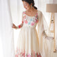 Floral Organza Silk Anarkali Suit Set For Women – Wedding &amp; Festive Collection 🌸