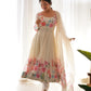 Floral Organza Silk Anarkali Suit Set For Women – Wedding &amp; Festive Collection 🌸