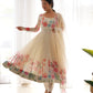 Floral Organza Silk Anarkali Suit Set For Women – Wedding &amp; Festive Collection 🌸