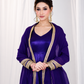 Majestic Heavy Silk Codding Work Anarkali Suit Set For Women