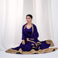 Majestic Heavy Silk Codding Work Anarkali Suit Set For Women