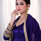 Majestic Heavy Silk Codding Work Anarkali Suit Set For Women