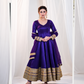 Majestic Heavy Silk Codding Work Anarkali Suit Set For Women