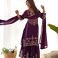 Elegant Chinon Silk Sharara Suit Set For Women ✨