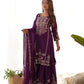 Elegant Chinon Silk Sharara Suit Set For Women ✨
