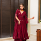 RAYON COTTON ZARI EMBROIDERY ANARKALI SUIT