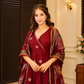 RAYON COTTON ZARI EMBROIDERY ANARKALI SUIT