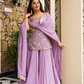 Royal Diamond Silk Sequins Sarara Suit Set – Elegant Ethnic Wedding Wear