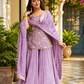 Royal Diamond Silk Sequins Sarara Suit Set – Elegant Ethnic Wedding Wear