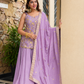 Royal Diamond Silk Sequins Sarara Suit Set – Elegant Ethnic Wedding Wear