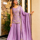 Royal Diamond Silk Sequins Sarara Suit Set – Elegant Ethnic Wedding Wear