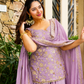 Royal Diamond Silk Sequins Sarara Suit Set – Elegant Ethnic Wedding Wear