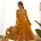 Floral Organza Silk Anarkali Suit Set For Women – Wedding &amp; Festive Collection 🌸