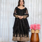 Royal Faux Blooming Zari Sequins Anarkali Suit Set – Festive Elegance