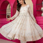 Multicolor Zari Sequins Faux Blooming Anarkali Suit Set – Festive Glamour