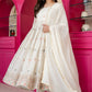 Multicolor Zari Sequins Faux Blooming Anarkali Suit Set – Festive Glamour