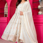 Multicolor Zari Sequins Faux Blooming Anarkali Suit Set – Festive Glamour