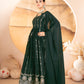 DARK GREEN STAR GEORGETTE ANARKALI SUIT – HEAVY SEQUINS &amp; THREAD WORK ✨