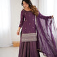 Royal Roman Shimmer Silk Kurta Lehenga Set For Women 👑