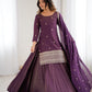 Royal Roman Shimmer Silk Kurta Lehenga Set For Women 👑