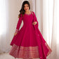 Premium Blooming Vichitra Silk Anarkali Suit Set For Women 💖