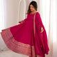Premium Blooming Vichitra Silk Anarkali Suit Set For Women 💖