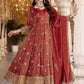 RUST HEAVY COSMOS ANARKALI SUIT – 3MM SEQUINS &amp; EMBROIDERY ✨
