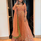 PINK STAR GEORGETTE LEHENGA SET – HEAVY SEQUINS &amp; ZARI EMBROIDERY ✨