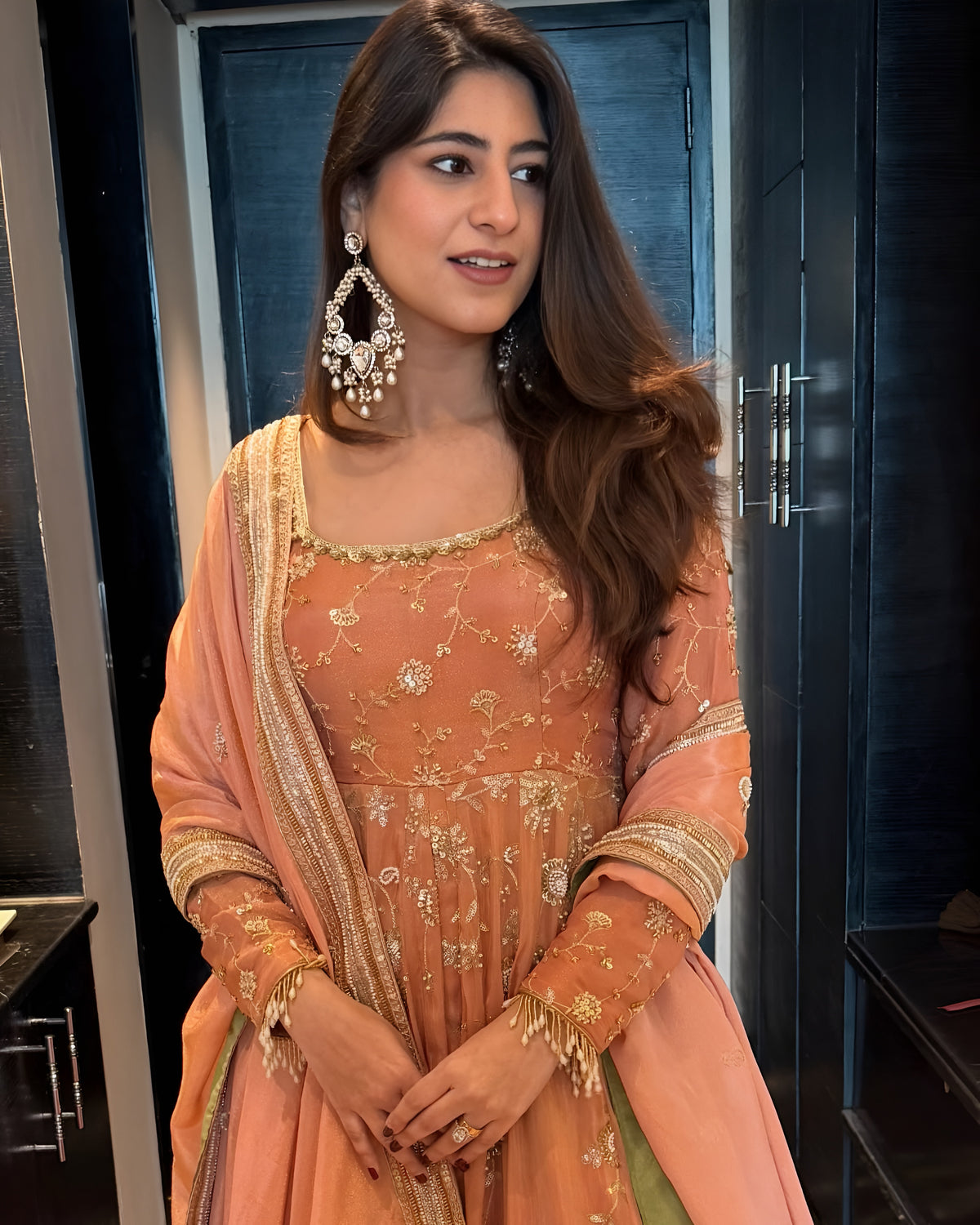 PINK STAR GEORGETTE LEHENGA SET – HEAVY SEQUINS &amp; ZARI EMBROIDERY ✨