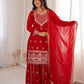 Designer Fox Georgette Sharara Suit Set For Women