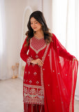 Designer Fox Georgette Sharara Suit Set For Women