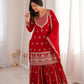 Designer Fox Georgette Sharara Suit Set For Women