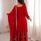 Designer Fox Georgette Sharara Suit Set For Women