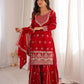 Designer Fox Georgette Sharara Suit Set For Women
