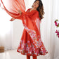 Floral Organza Silk Anarkali Suit Set For Women – Wedding &amp; Festive Collection 🌸