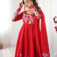 Floral Organza Silk Anarkali Suit Set For Women – Wedding &amp; Festive Collection 🌸