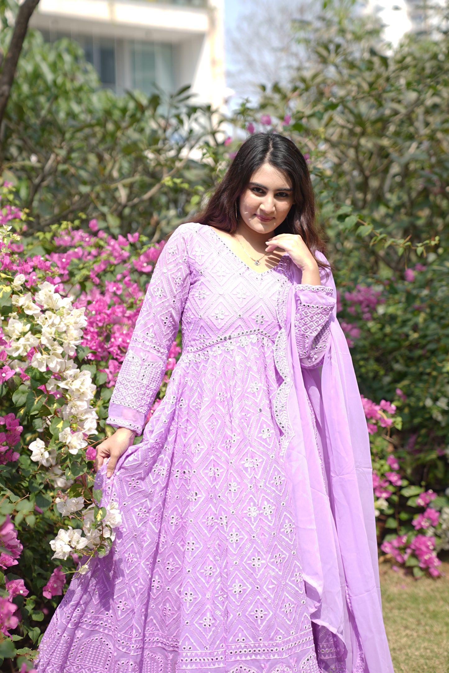 Traditional Purple Embroidered Suit Collection