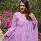 Traditional Purple Embroidered Suit Collection