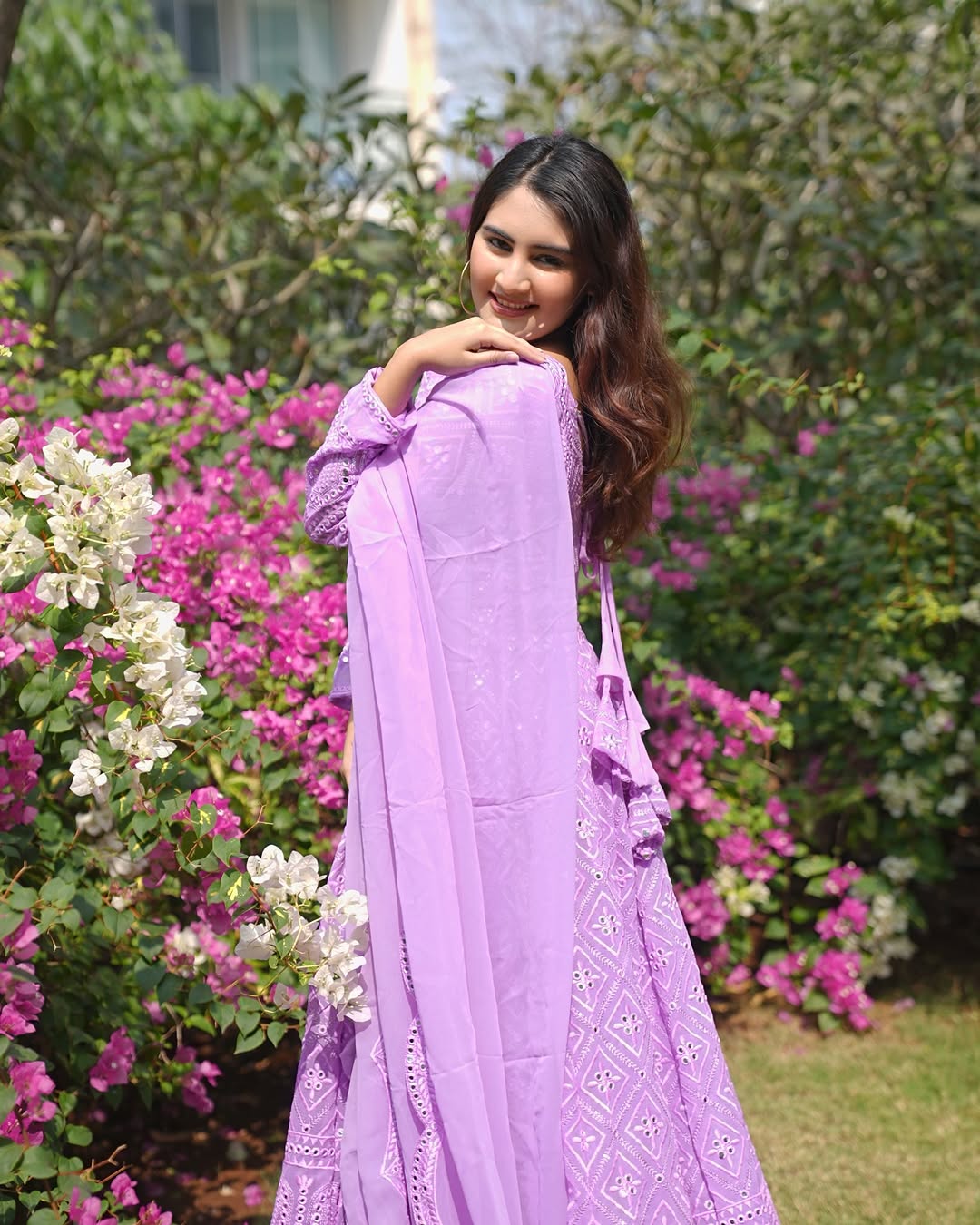 Traditional Purple Embroidered Suit Collection