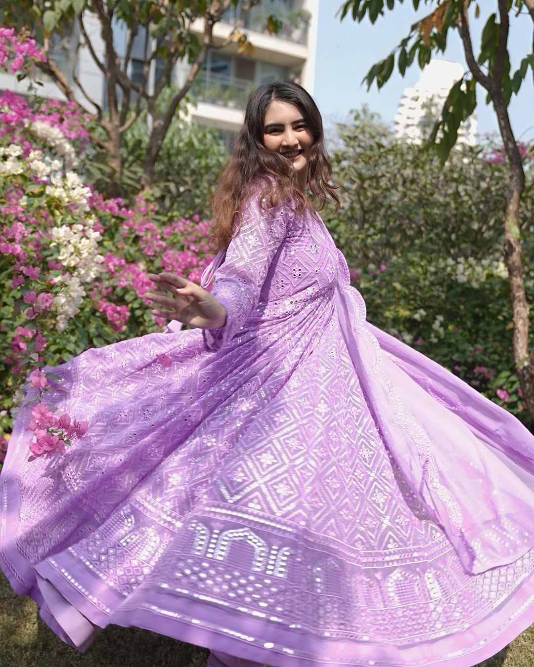 Traditional Purple Embroidered Suit Collection