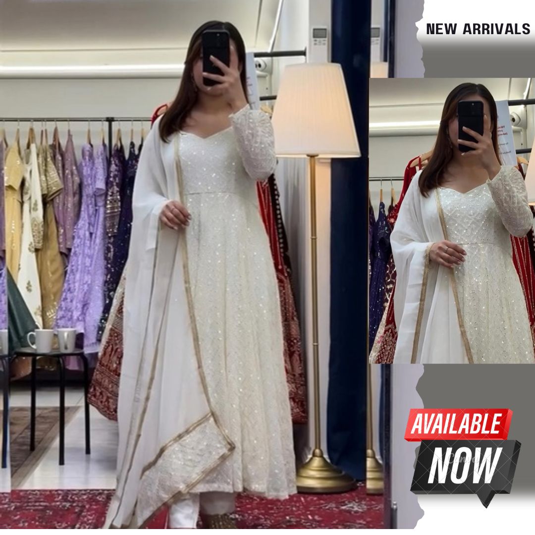 Luxury Faux Blooming Anarkali Outfit